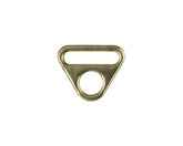 2 O-Ringe mit Steg 25 mm altgold - 190164